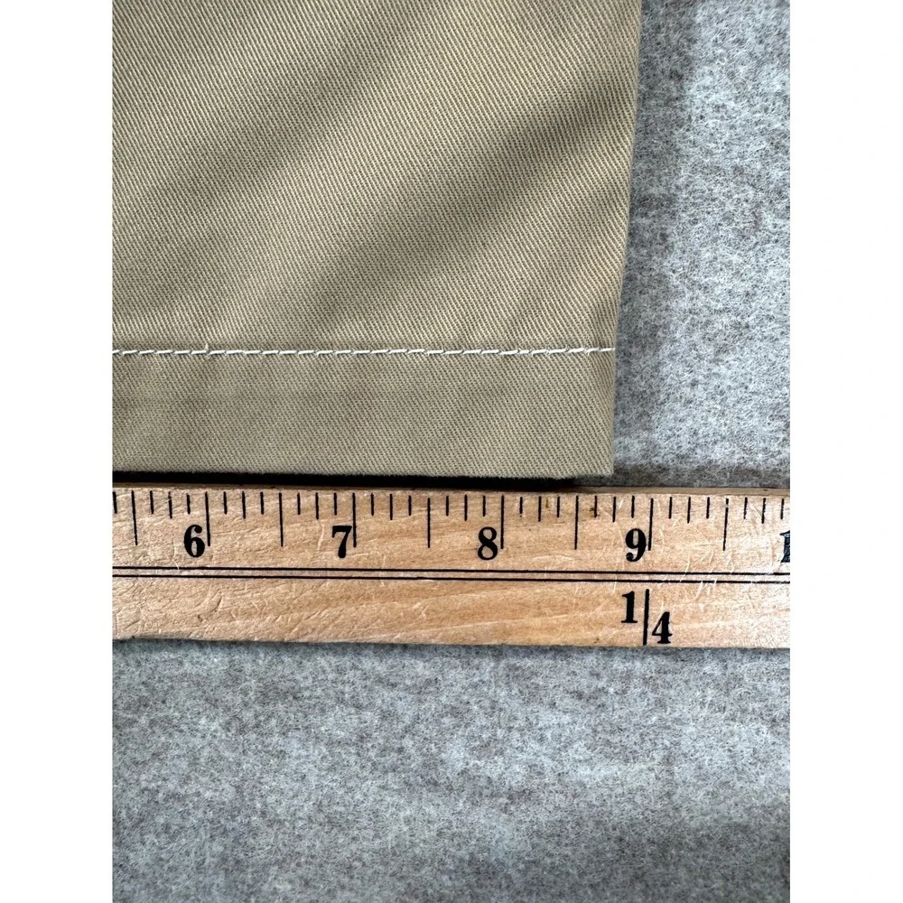 True Religion Cargo Pants Mens 32 Beige Cotton Straight Leg Hiking Flap Pockets